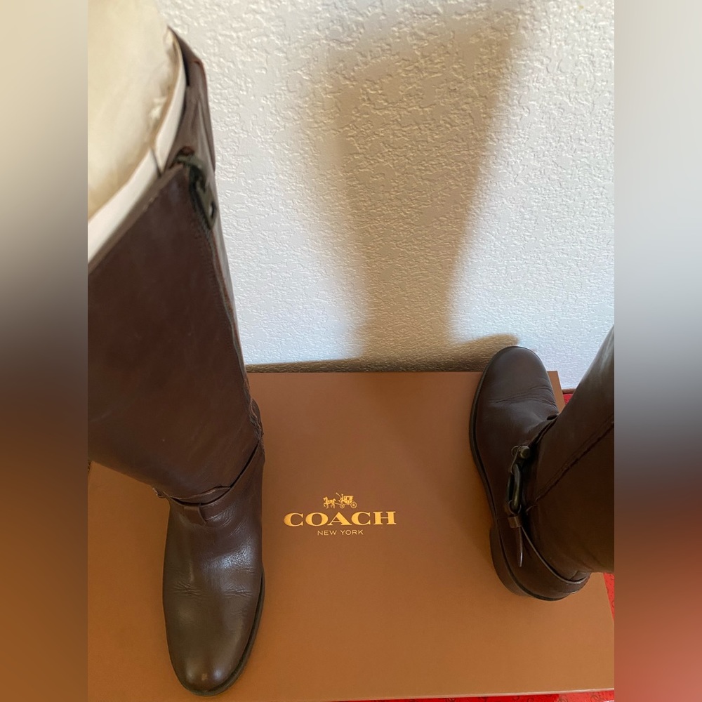 Coach Carolina Calf brown Boots - Picture 5 of 10